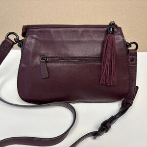 Ladiva Purple Leather & Suede Crossbody Bag